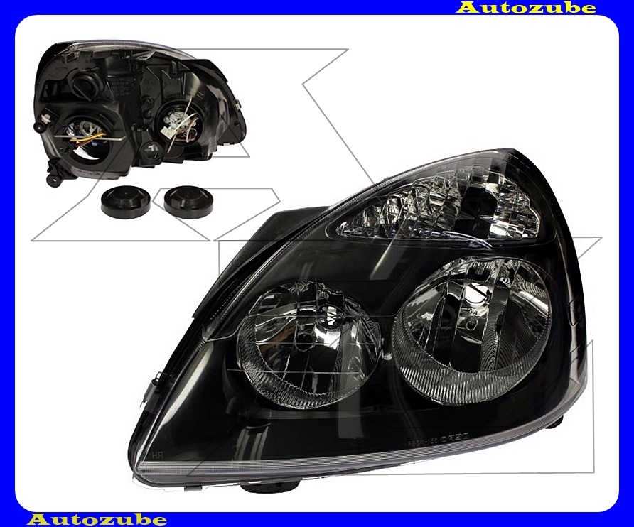 Fényszóró bal, fekete házas (H7/H1) motor nélkül {DEPO} /RENDELÉSRE/ Fényszóró bal, fekete házas (H7/H1) motor nélkül {DEPO} /RENDELÉSRE/