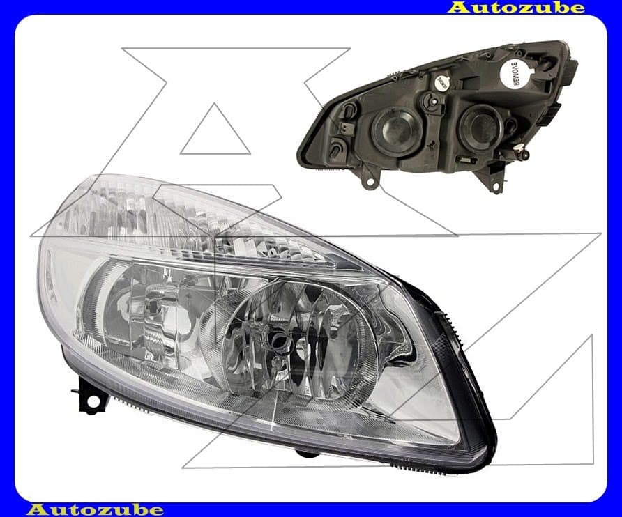 Fényszóró jobb (H7/H1) (motor nélkül) {DEPO} Fényszóró jobb (H7/H1) (motor nélkül) {DEPO}