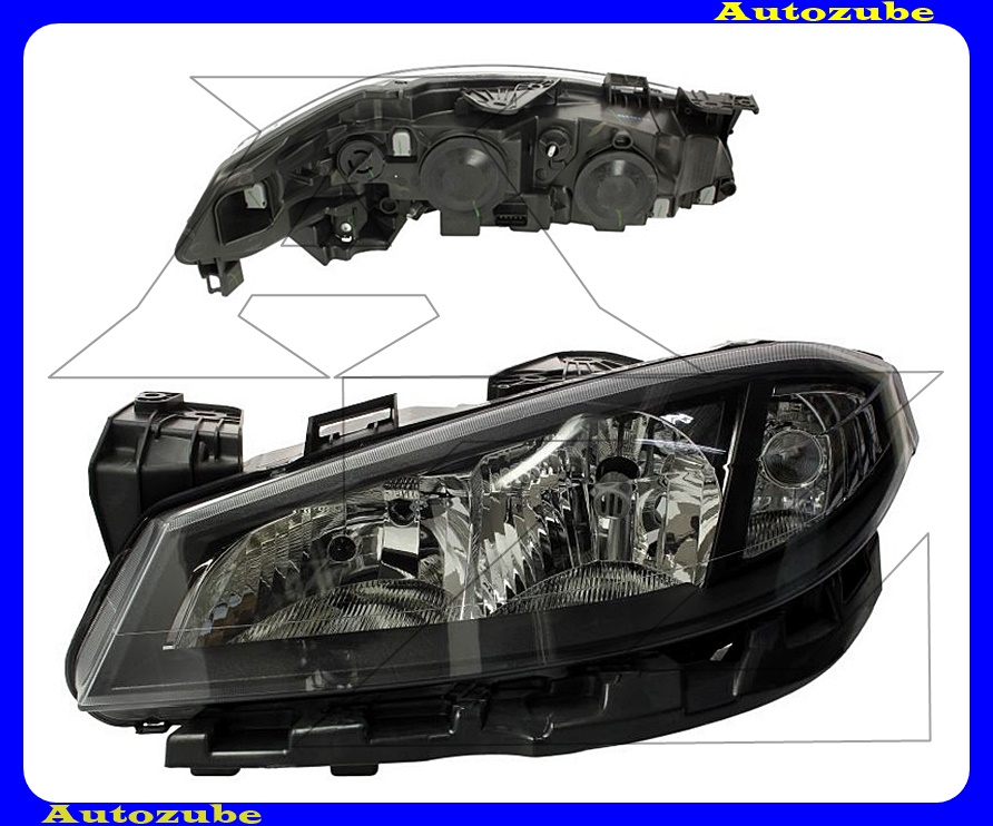 Fényszóró bal (H7/H1) (motor nélkül) {DEPO} Fényszóró bal (H7/H1) (motor nélkül) {DEPO}