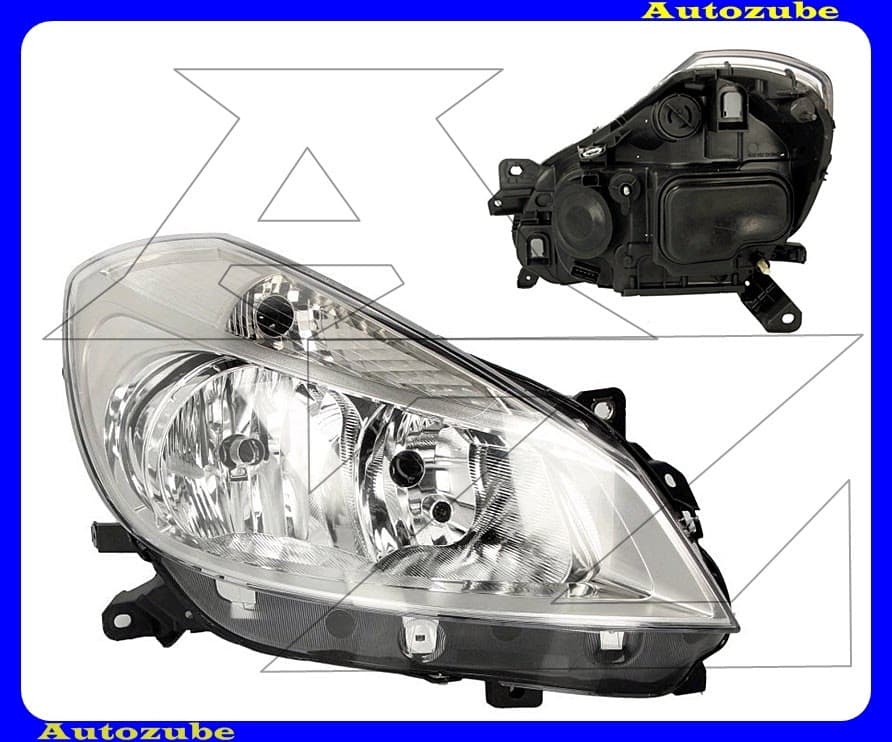 Fényszóró jobb (H7/H7) króm házas (motor nélkül) {DEPO} Fényszóró jobb (H7/H7) króm házas (motor nélkül) {DEPO}