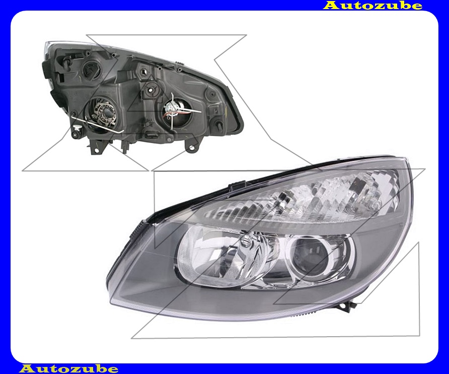 Fényszóró bal Bi-XENON (D2S/H7) (izzó, elektronika és motor nélkül) {DEPO} Fényszóró bal Bi-XENON (D2S/H7) (izzó, elektronika és motor nélkül) {DEPO}
