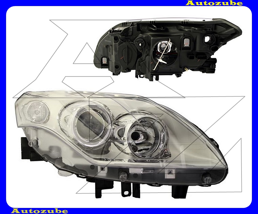 Fényszóró jobb króm házas (H7/H7) (motor nélkül) {DEPO} Fényszóró jobb króm házas (H7/H7) (motor nélkül) {DEPO}
