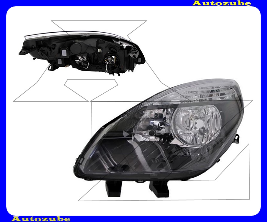 Fényszóró bal (H7/H7) (motor nélkül) {DEPO} Fényszóró bal (H7/H7) (motor nélkül) {DEPO}