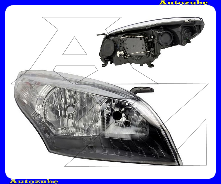 Fényszóró jobb króm házas (H7/H7) motorral {MAGNETI MARELLI} Fényszóró jobb króm házas (H7/H7) motorral {MAGNETI MARELLI}