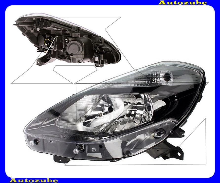 Fényszóró bal fekete házas (H7/H7) (motor nélkül) {DEPO} /RENDELÉSRE/ Fényszóró bal fekete házas (H7/H7) (motor nélkül) {DEPO} /RENDELÉSRE/