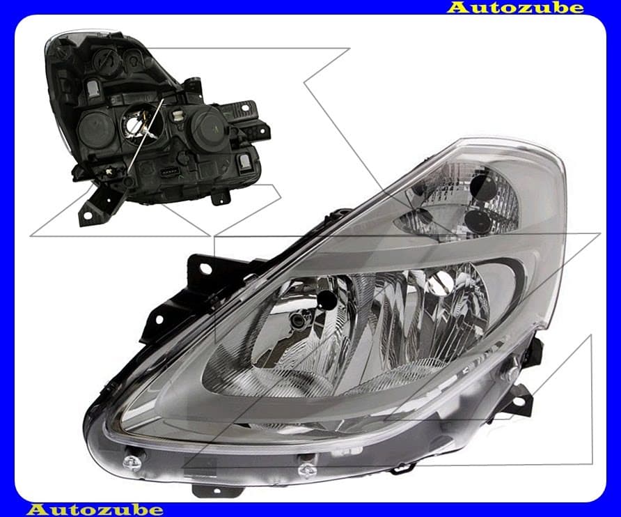 Fényszóró bal króm házas (H7/H7) (motor nélkül) {DEPO}/RENDELÉSRE/ Fényszóró bal króm házas (H7/H7) (motor nélkül) {DEPO}/RENDELÉSRE/