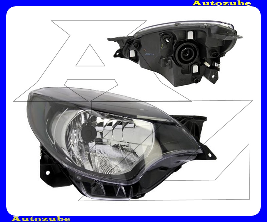 Fényszóró jobb fekete házas (H4) (motor nélkül) {DEPO} Fényszóró jobb fekete házas (H4) (motor nélkül) {DEPO}