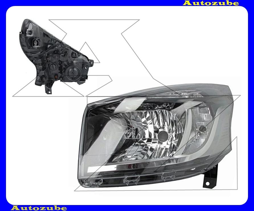 Fényszóró bal (H4) Fényszóró bal (H4)