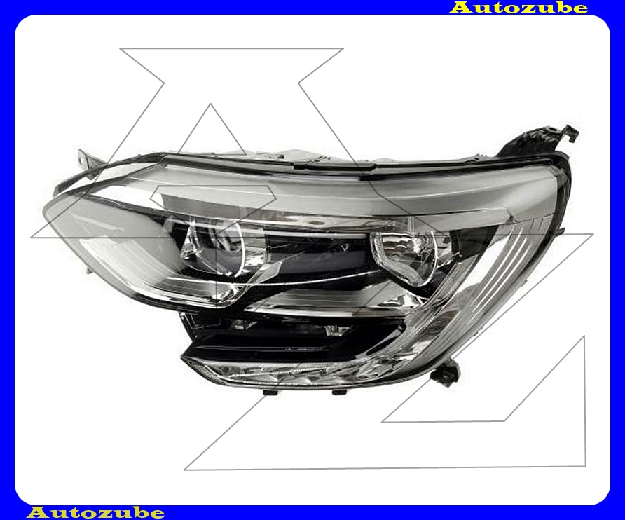 Fényszóró bal (H7/H7/LED) alul nappali fénnyel, króm betéttel, motor nélkül {DEPO} Fényszóró bal (H7/H7/LED) alul nappali fénnyel, króm betéttel, motor nélkül {DEPO}