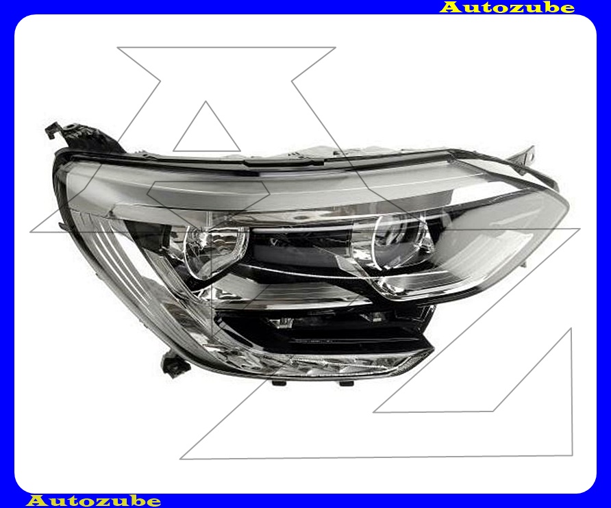 Fényszóró jobb (H7/H7/LED) alul nappali fénnyel, króm betéttel, motor nélkül {DEPO} Fényszóró jobb (H7/H7/LED) alul nappali fénnyel, króm betéttel, motor nélkül {DEPO}