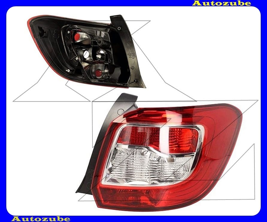 Hátsó lámpa jobb (foglalat nélkül) Hátsó lámpa jobb (foglalat nélkül)