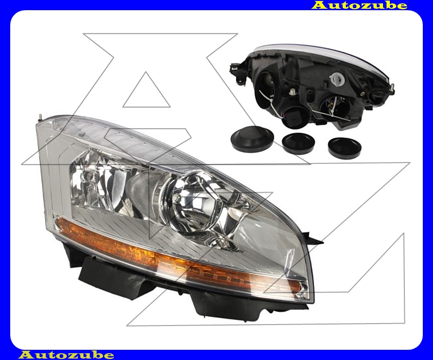 Fényszóró jobb (H7/H1) motorral {DEPO} Fényszóró jobb (H7/H1) motorral {DEPO}