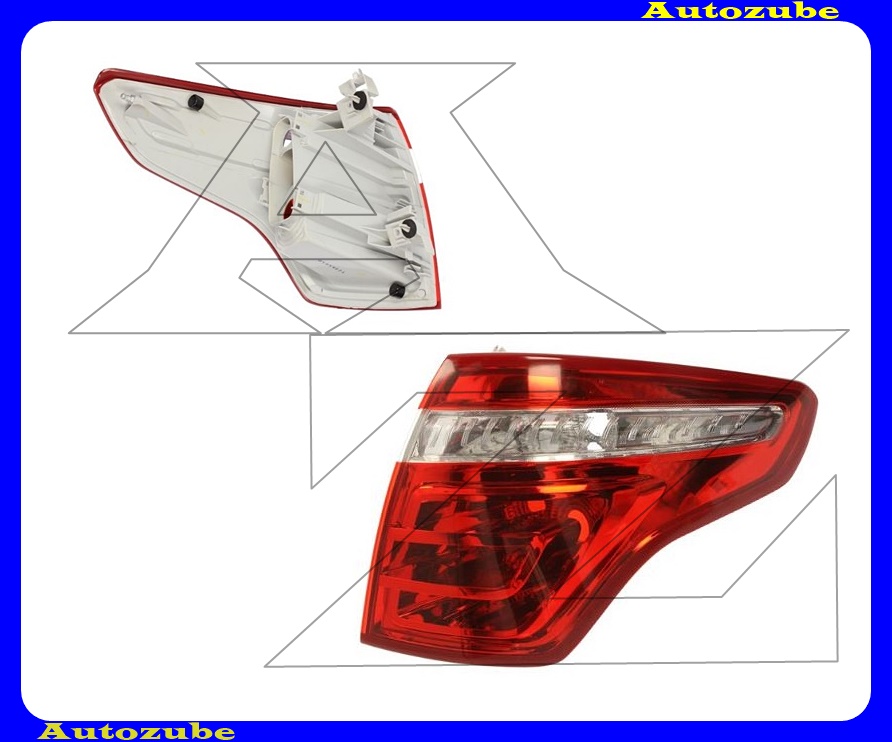 Hátsó lámpa jobb külső (foglalat nélkül) {DEPO} Hátsó lámpa jobb külső (foglalat nélkül) {DEPO}