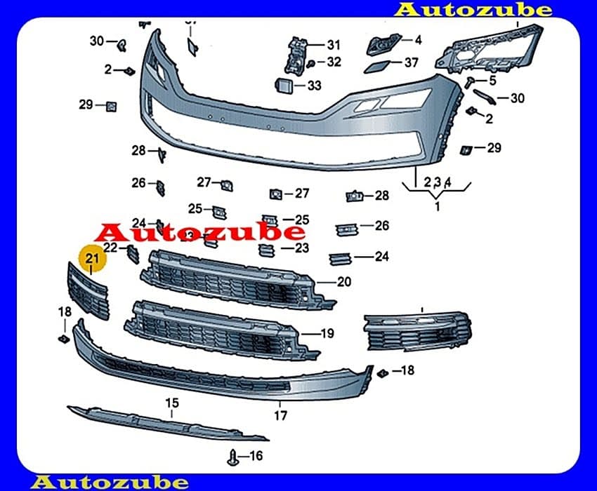 Első lökhárító rács jobb /Gyári alkatrész/ (Egyedi rendelésre, NEM visszáruzható) Első lökhárító rács jobb /Gyári alkatrész/ (Egyedi rendelésre, NEM visszáruzható)