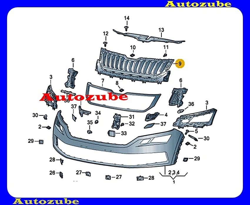 Hűtődíszrács (embléma nélkül) /Gyári alkatrész/ (Egyedi rendelésre, NEM visszáruzható) Hűtődíszrács (embléma nélkül) /Gyári alkatrész/ (Egyedi rendelésre, NEM visszáruzható)