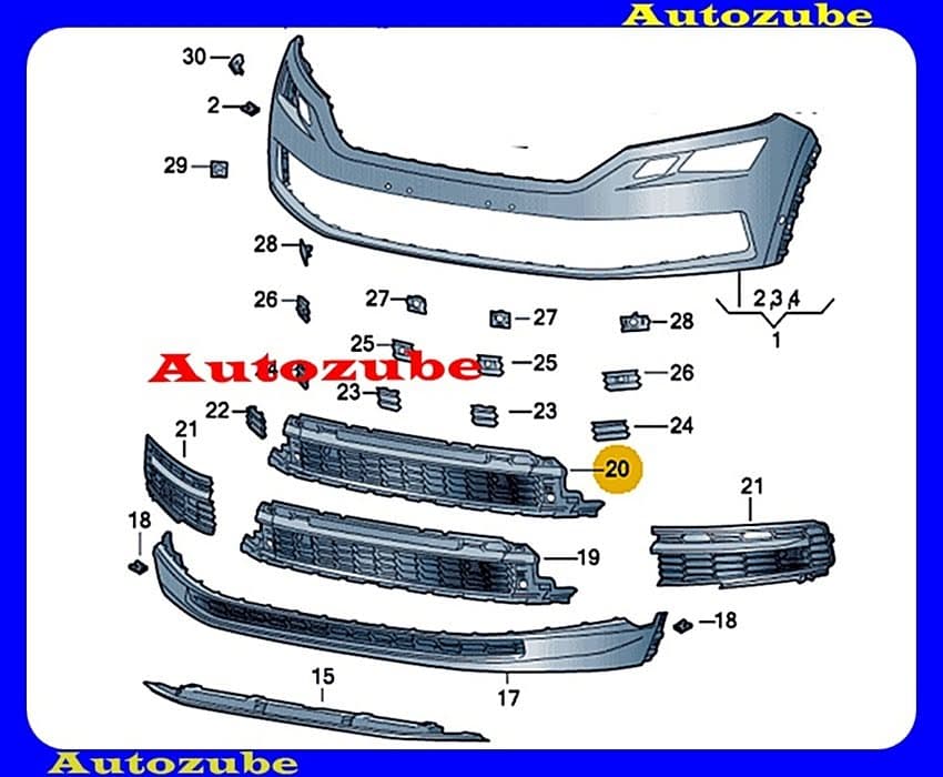 Első lökhárító rács középső /Gyári alkatrész/ (Egyedi rendelésre, NEM visszáruzható) Első lökhárító rács középső /Gyári alkatrész/ (Egyedi rendelésre, NEM visszáruzható)