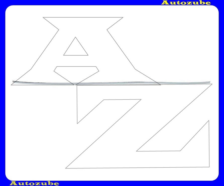 Hátsó lökhárító krómdíszléc középső Hátsó lökhárító krómdíszléc középső