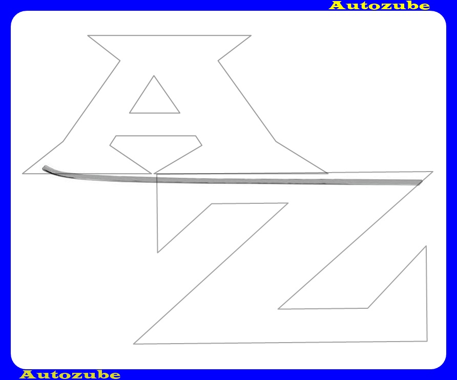 Hátsó lökhárító krómdíszléc jobb Hátsó lökhárító krómdíszléc jobb