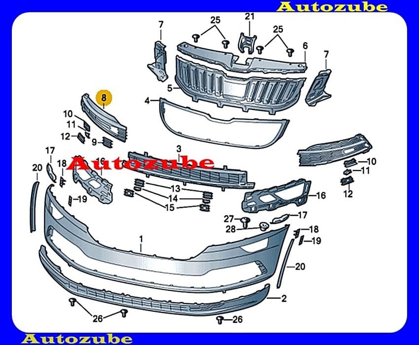 Első lökhárító rács jobb /Gyári alkatrész/ (Egyedi rendelésre, NEM visszáruzható) Első lökhárító rács jobb /Gyári alkatrész/ (Egyedi rendelésre, NEM visszáruzható)