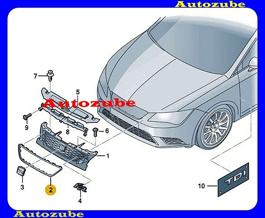 Hűtődíszrács krómkeret /Gyári alkatrész/ (Egyedi rendelésre, NEM visszáruzható) Hűtődíszrács krómkeret /Gyári alkatrész/ (Egyedi rendelésre, NEM visszáruzható)