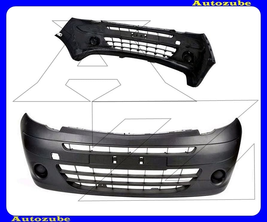 Első lökhárító fekete (nem ködlámpás) Első lökhárító fekete (nem ködlámpás)