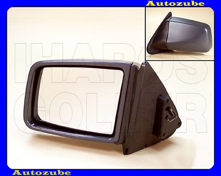 Visszapillantó tükör bal, manuális, sík tükörlappal, fekete borítással Visszapillantó tükör bal, manuális, sík tükörlappal, fekete borítással