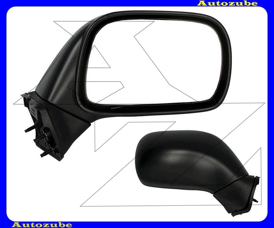 Visszapillantó tükör jobb, kívűlről állítható, domború tükörlappal, fekete borítással Visszapillantó tükör jobb, kívűlről állítható, domború tükörlappal, fekete borítással