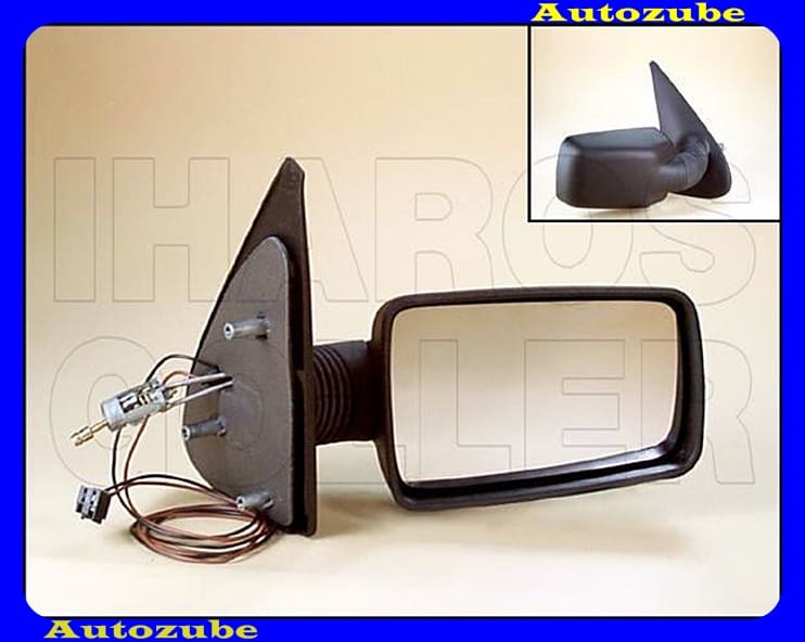 Visszapillantó tükör jobb, manuális, fűthető-domború tükörlappal, fekete borítással Visszapillantó tükör jobb, manuális, fűthető-domború tükörlappal, fekete borítással