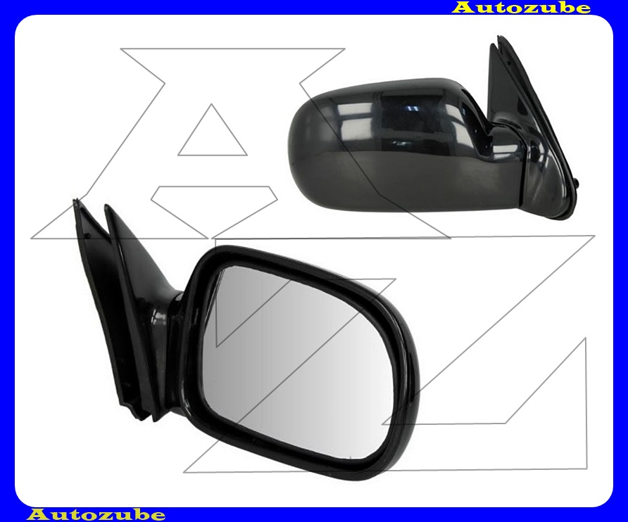 Visszapillantó tükör jobb, kívűlről állítható, domború tükörlappal, fényes-fekete borítással Visszapillantó tükör jobb, kívűlről állítható, domború tükörlappal, fényes-fekete borítással