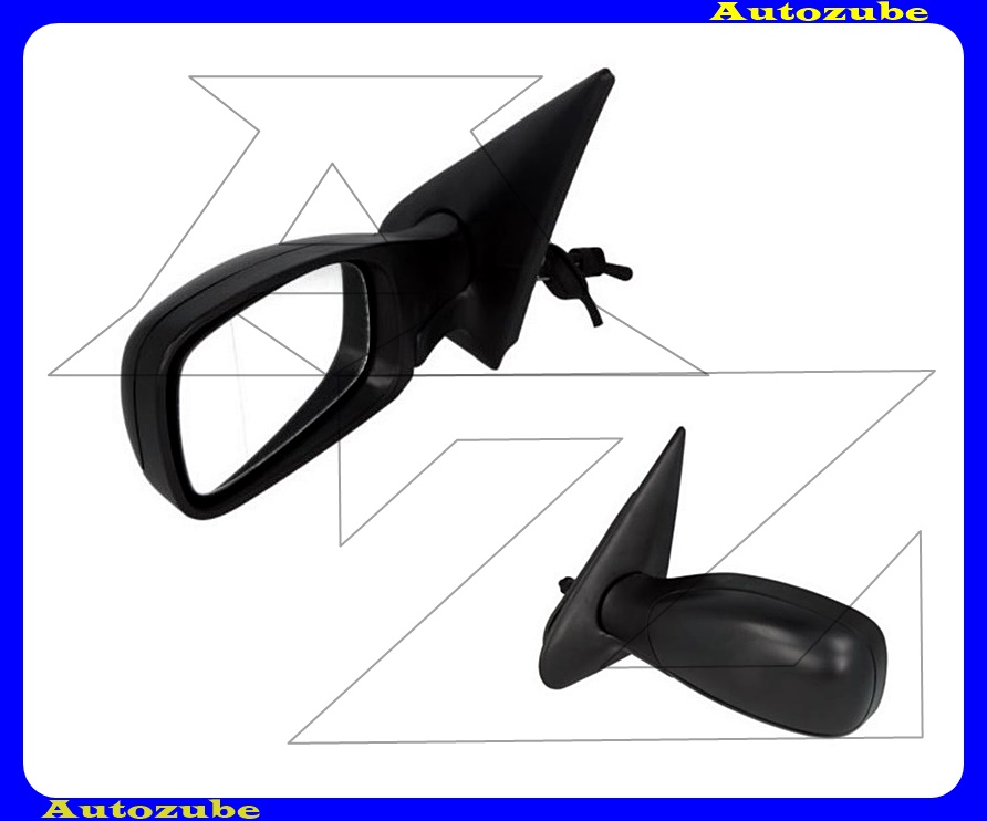 Visszapillantó tükör bal, manuális, aszférikus tükörlappal, fekete borítással Visszapillantó tükör bal, manuális, aszférikus tükörlappal, fekete borítással