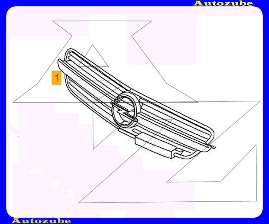 Hűtődíszrács komplett /Gyári alkatrész/ (Egyedi rendelésre, NEM visszáruzható) Hűtődíszrács komplett /Gyári alkatrész/ (Egyedi rendelésre, NEM visszáruzható)