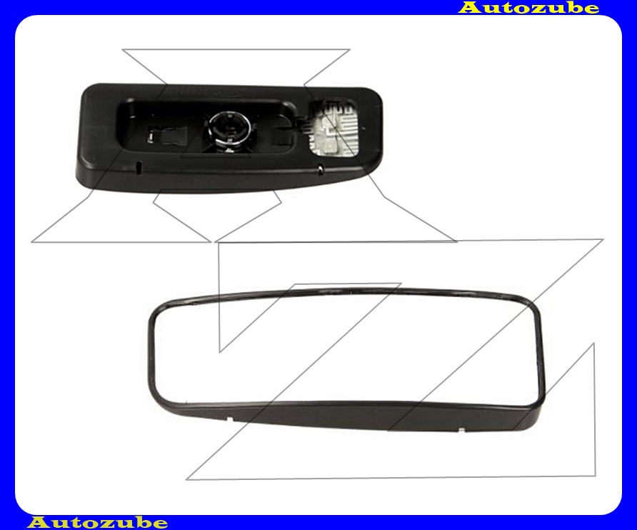 Visszapillantó tükörlap bal ALSÓ fűthető-domború (tartólappal) Visszapillantó tükörlap bal ALSÓ fűthető-domború (tartólappal)