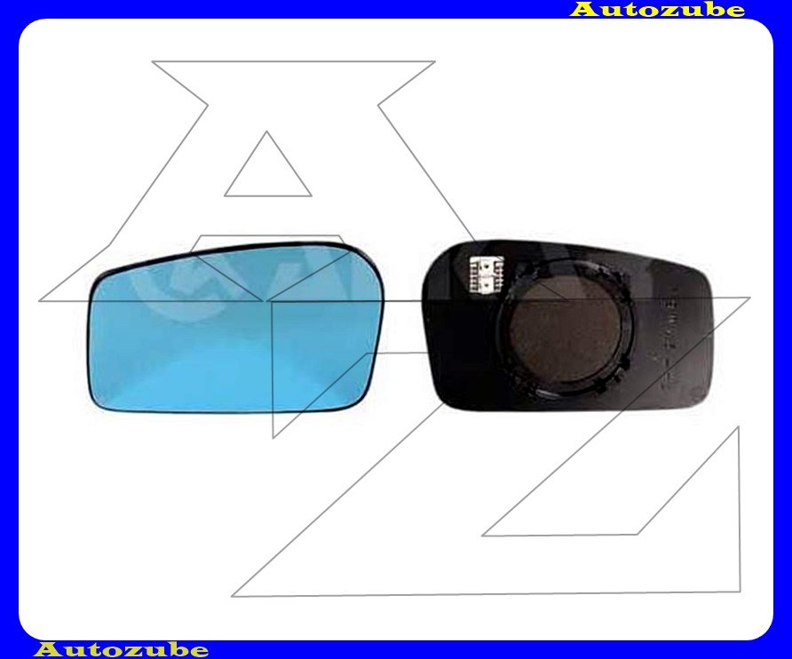 Visszapillantó tükörlap bal, fűthető-domború, kék (tartólappal)