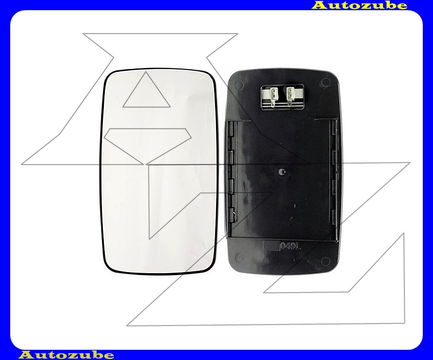 Visszapillantó tükörlap bal, fűthető-domború (téglalap felfogatású tartólappal) Visszapillantó tükörlap bal, fűthető-domború (téglalap felfogatású tartólappal)