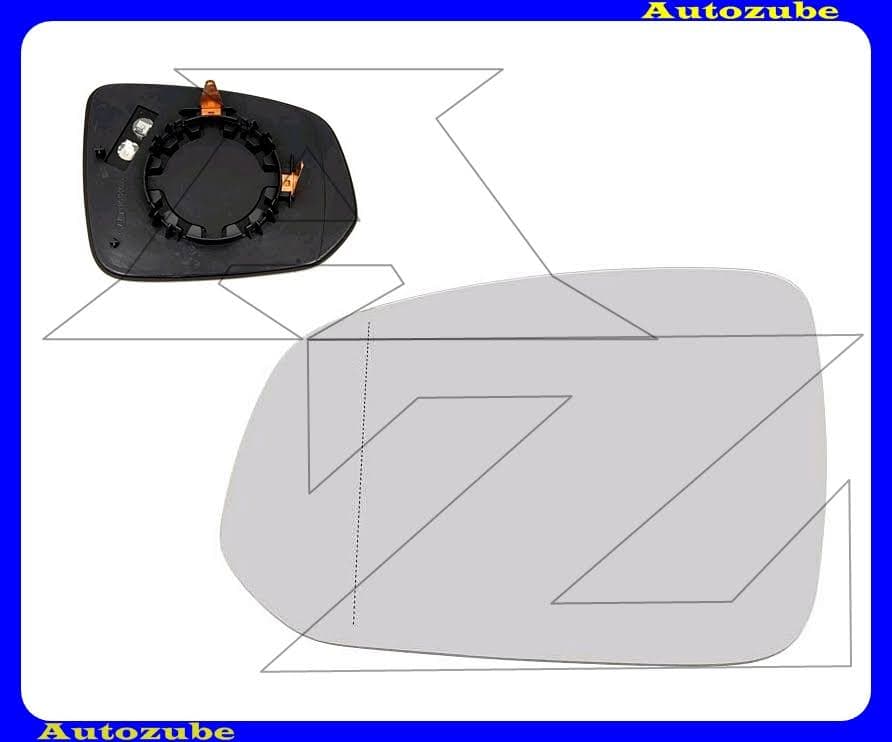 Visszapillantó tükörlap bal, fűthető-aszférikus (tartólappal) Visszapillantó tükörlap bal, fűthető-aszférikus (tartólappal)