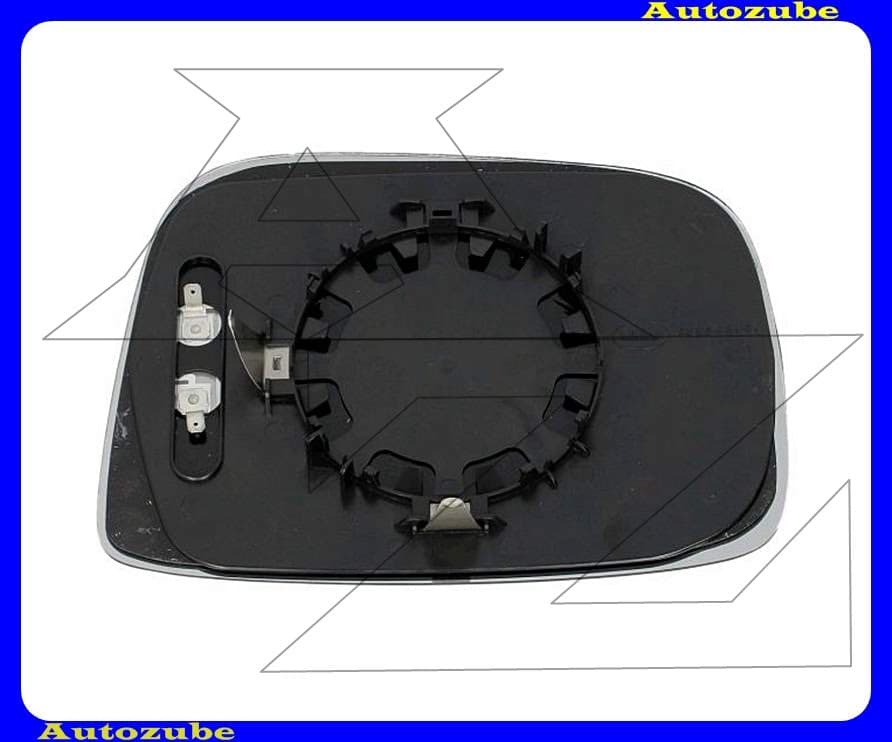 Visszapillantó tükörlap bal, fűthető-aszférikus (tartólappal) Visszapillantó tükörlap bal, fűthető-aszférikus (tartólappal)