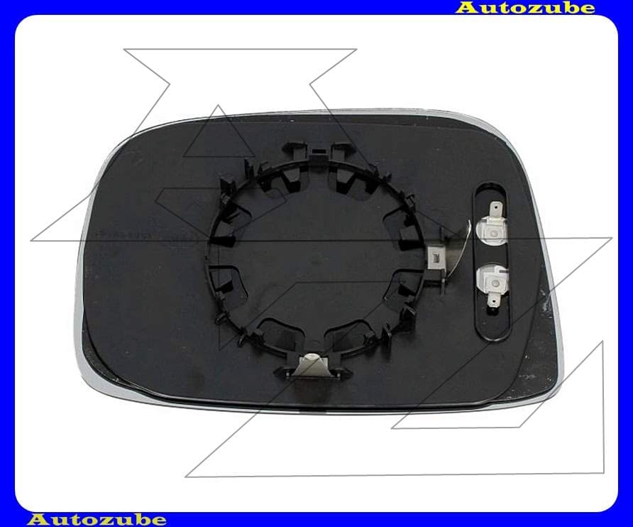 Visszapillantó tükörlap jobb, fűthető-aszférikus (tartólappal) Visszapillantó tükörlap jobb, fűthető-aszférikus (tartólappal)