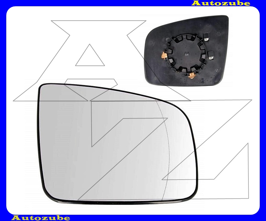 Visszapillantó tükörlap jobb, fűthető-aszférikus (tartólappal) Visszapillantó tükörlap jobb, fűthető-aszférikus (tartólappal)