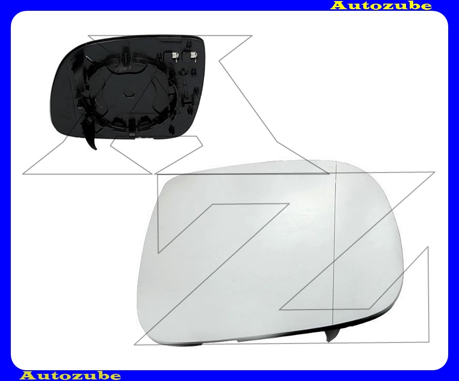 Visszapillantó tükörlap jobb, fűthető-aszférikus (tartólappal) Visszapillantó tükörlap jobb, fűthető-aszférikus (tartólappal)