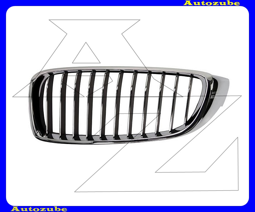 Hűtődíszrács bal, krómkerettel, króm bordákkal Hűtődíszrács bal, krómkerettel, króm bordákkal