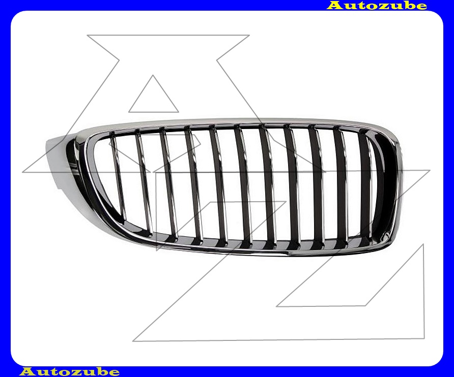 Hűtődíszrács jobb, krómkerettel, króm bordákkal Hűtődíszrács jobb, krómkerettel, króm bordákkal