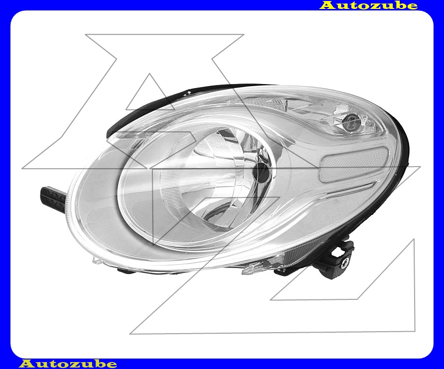Fényszóró tompított bal (H7) motorral {DEPO} Fényszóró tompított bal (H7) motorral {DEPO}