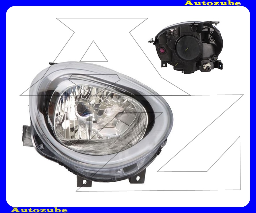 Fényszóró jobb (H4/LED) motorral {DEPO} Fényszóró jobb (H4/LED) motorral {DEPO}