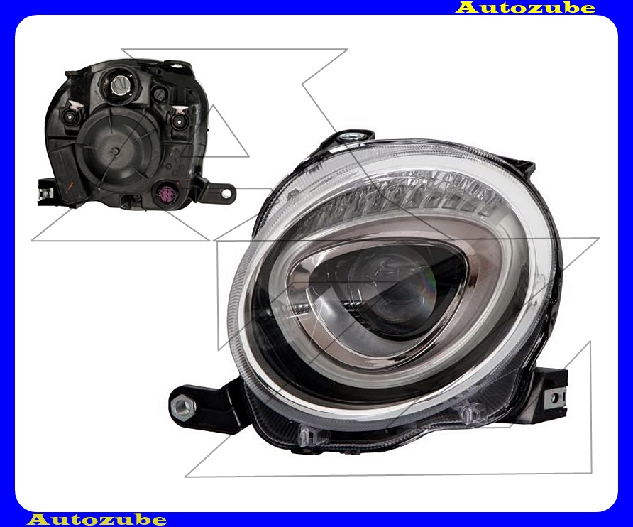 Fényszóró tompított bal (H7/PY24W) projektoros, motorral {DEPO} (felső) Fényszóró tompított bal (H7/PY24W) projektoros, motorral {DEPO} (felső)