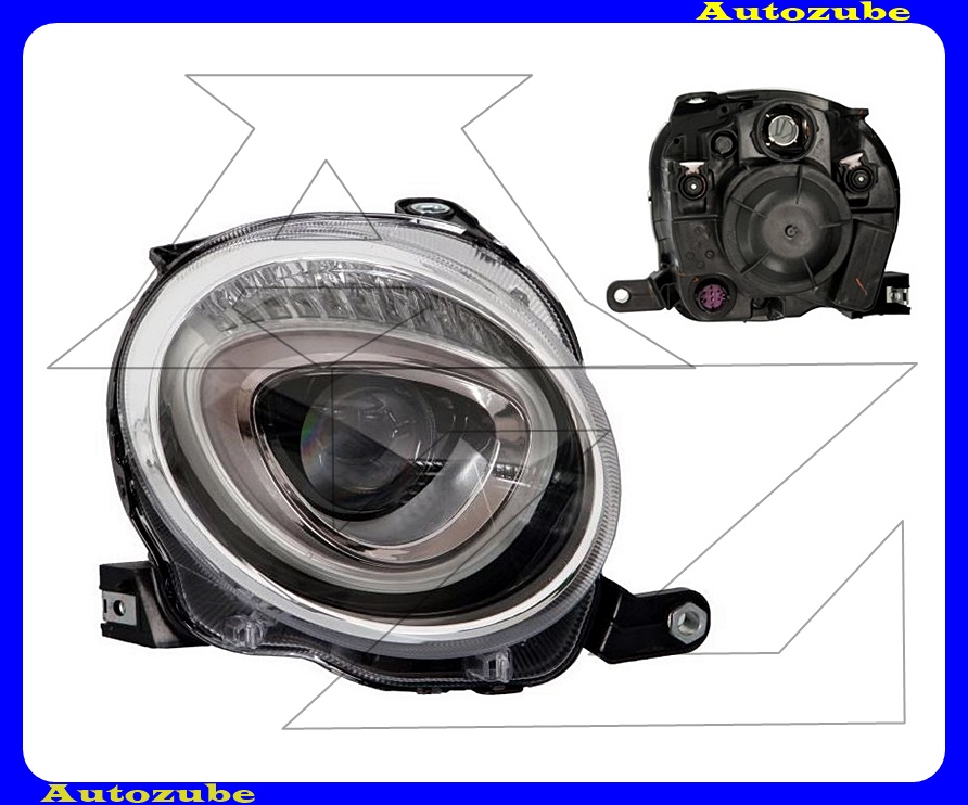 Fényszóró tompított jobb (H7/PY24W) projektoros, motorral {DEPO} (felső) Fényszóró tompított jobb (H7/PY24W) projektoros, motorral {DEPO} (felső)