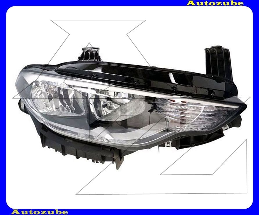 Fényszóró jobb (H7/H15) króm betéttel, motorral {DEPO} Fényszóró jobb (H7/H15) króm betéttel, motorral {DEPO}