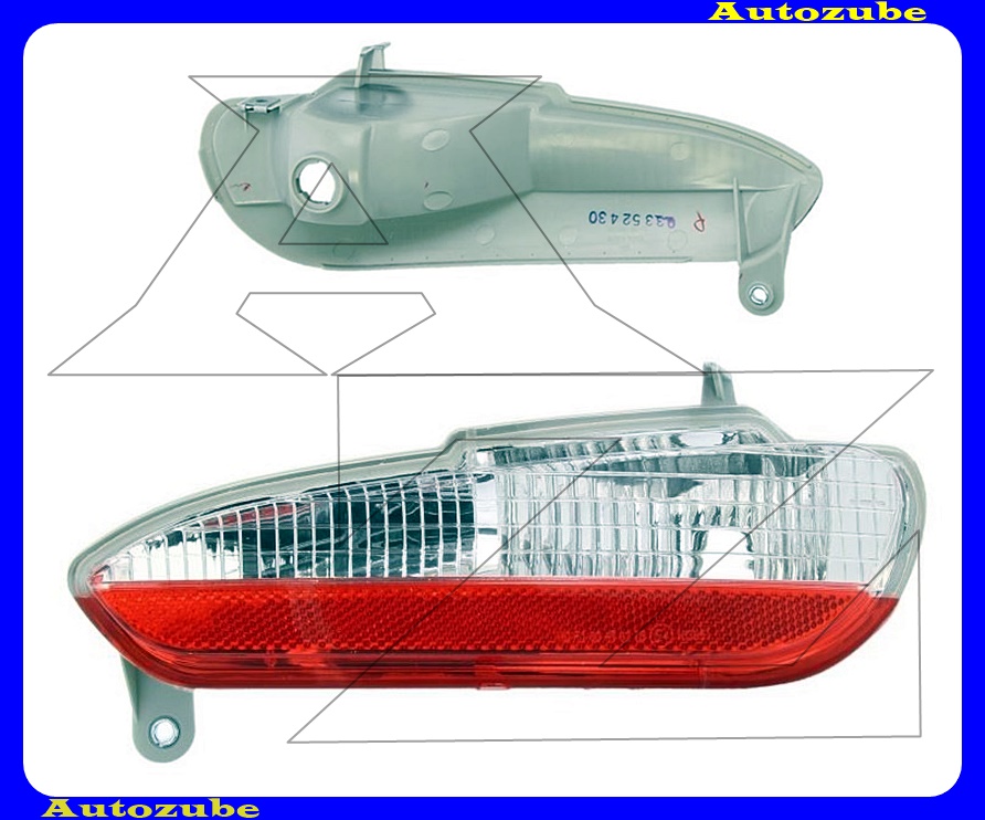 Tolatólámpa jobb (foglalat nélkül) Tolatólámpa jobb (foglalat nélkül)