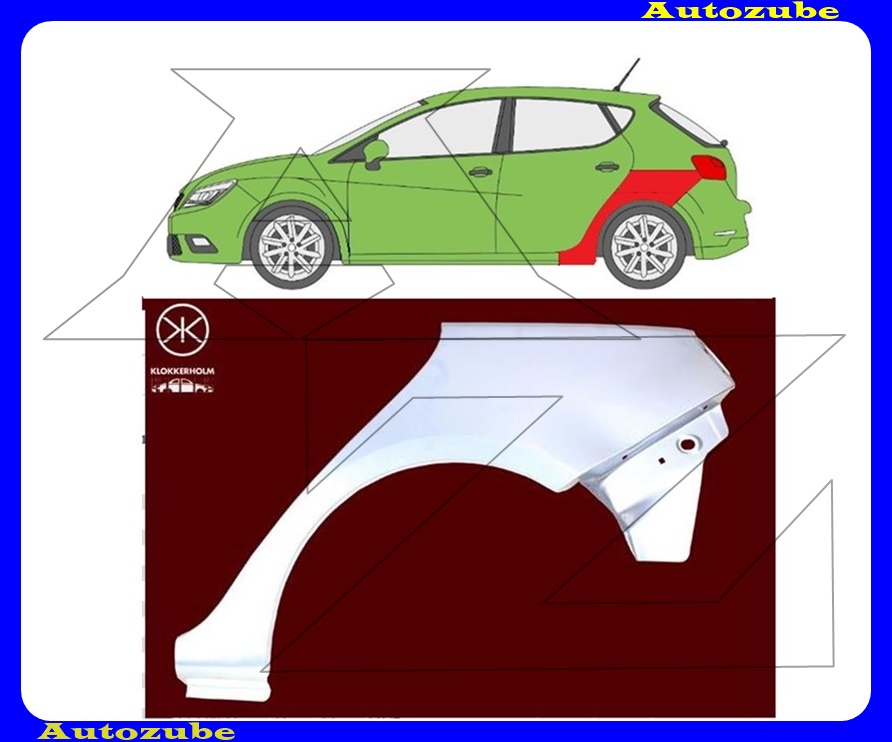 Hátsó sárvédő javítóív bal Hátsó sárvédő javítóív bal