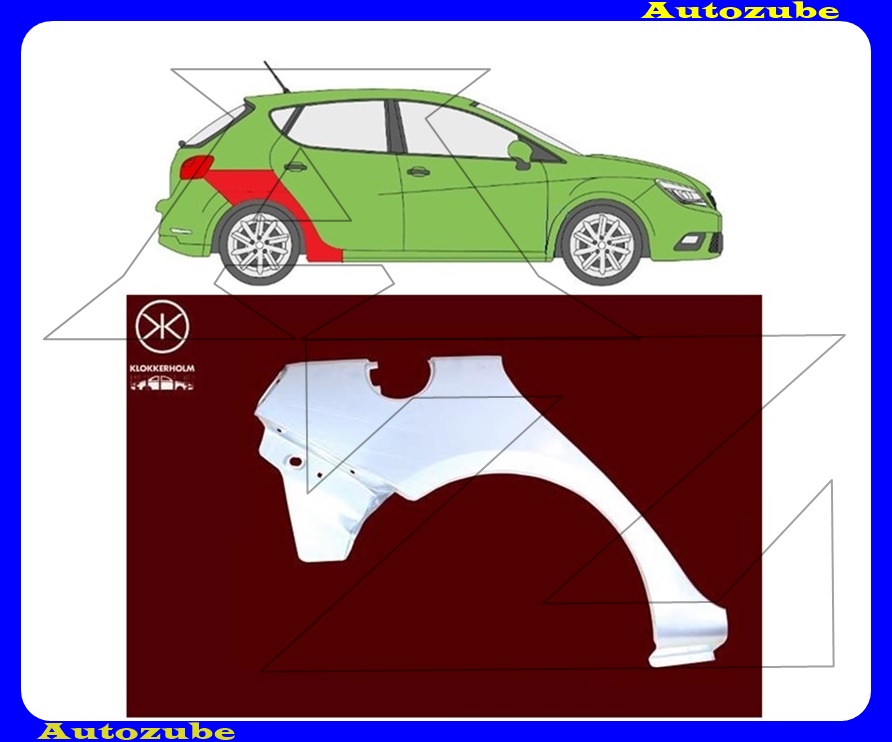 Hátsó sárvédő javítóív jobb Hátsó sárvédő javítóív jobb