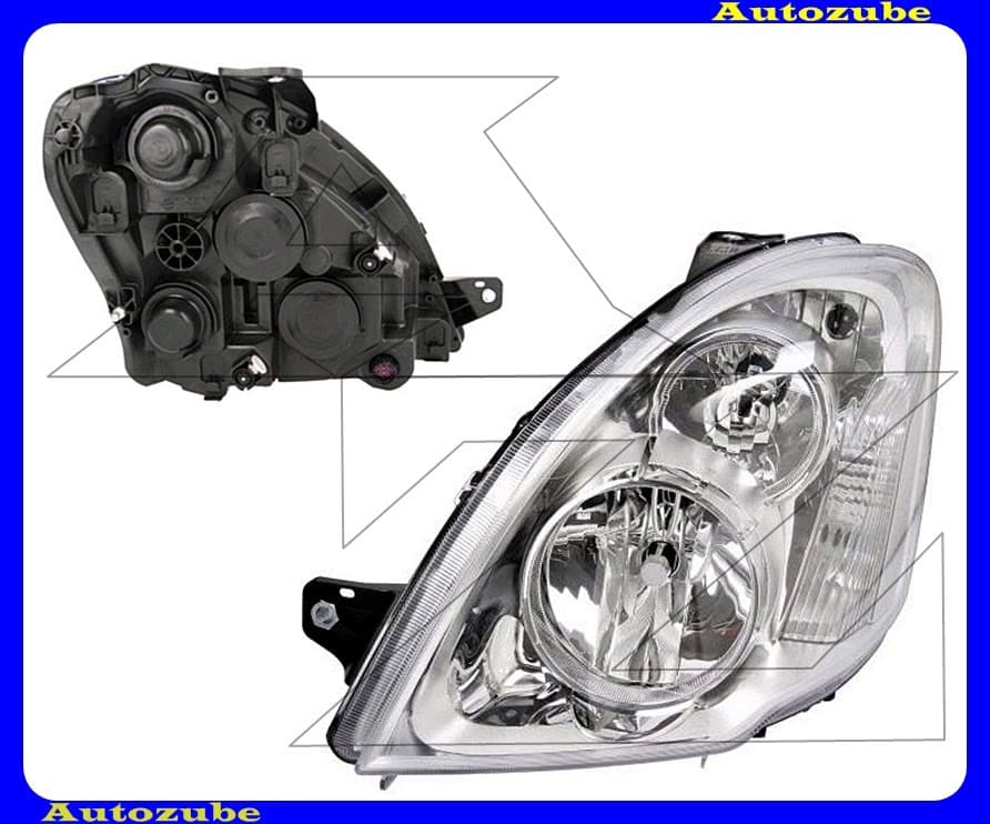 Fényszóró bal (H7/H1) motorral {DEPO} Fényszóró bal (H7/H1) motorral {DEPO}